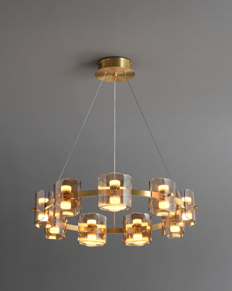 Diff Circular Glass Chandelier-DF2218