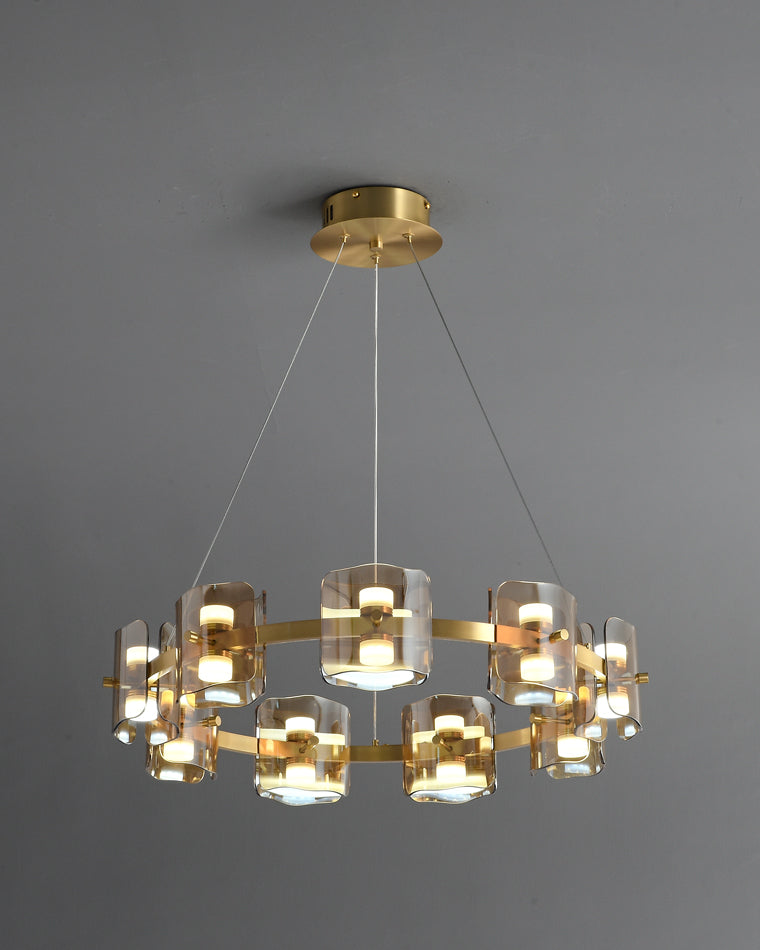 Diff Circular Glass Chandelier-DF2218