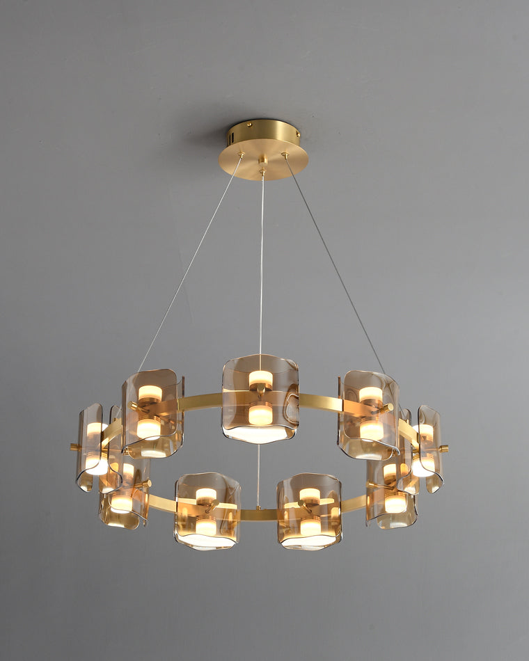 Diff Circular Glass Chandelier-DF2218