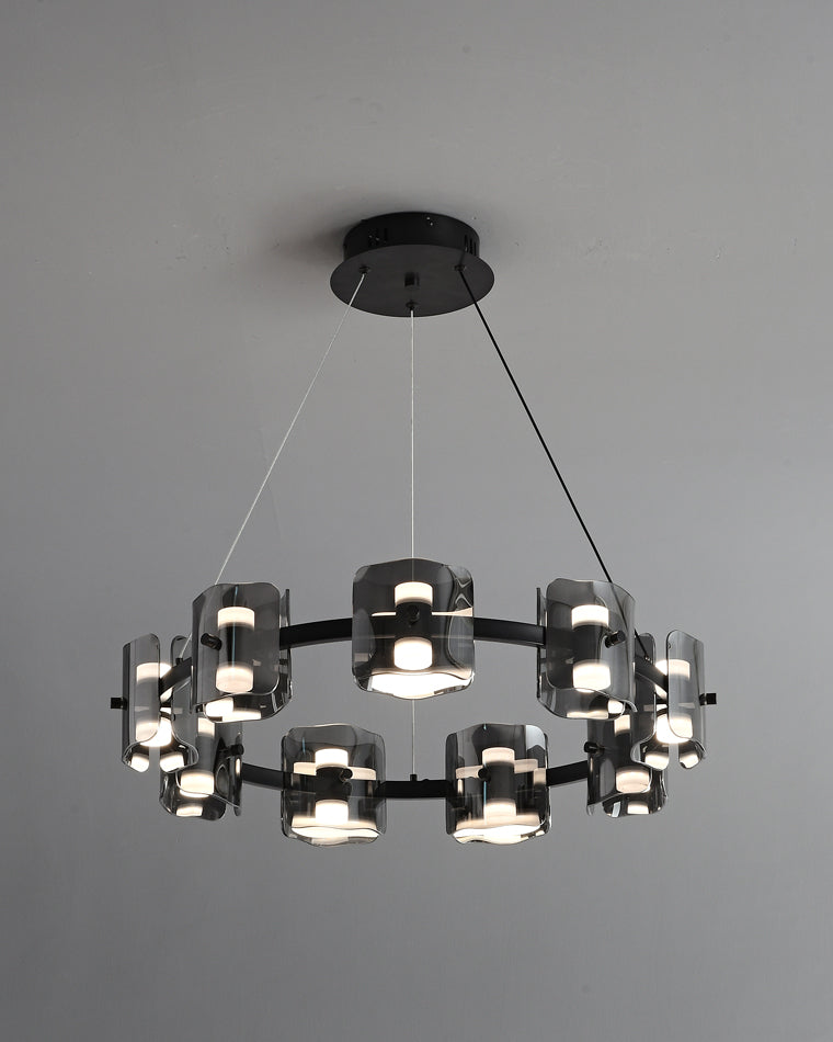 Diff Circular Glass Chandelier-DF2218