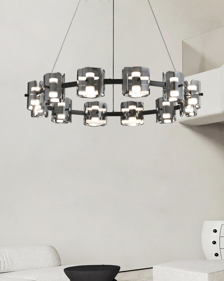 Diff Circular Glass Chandelier-DF2218