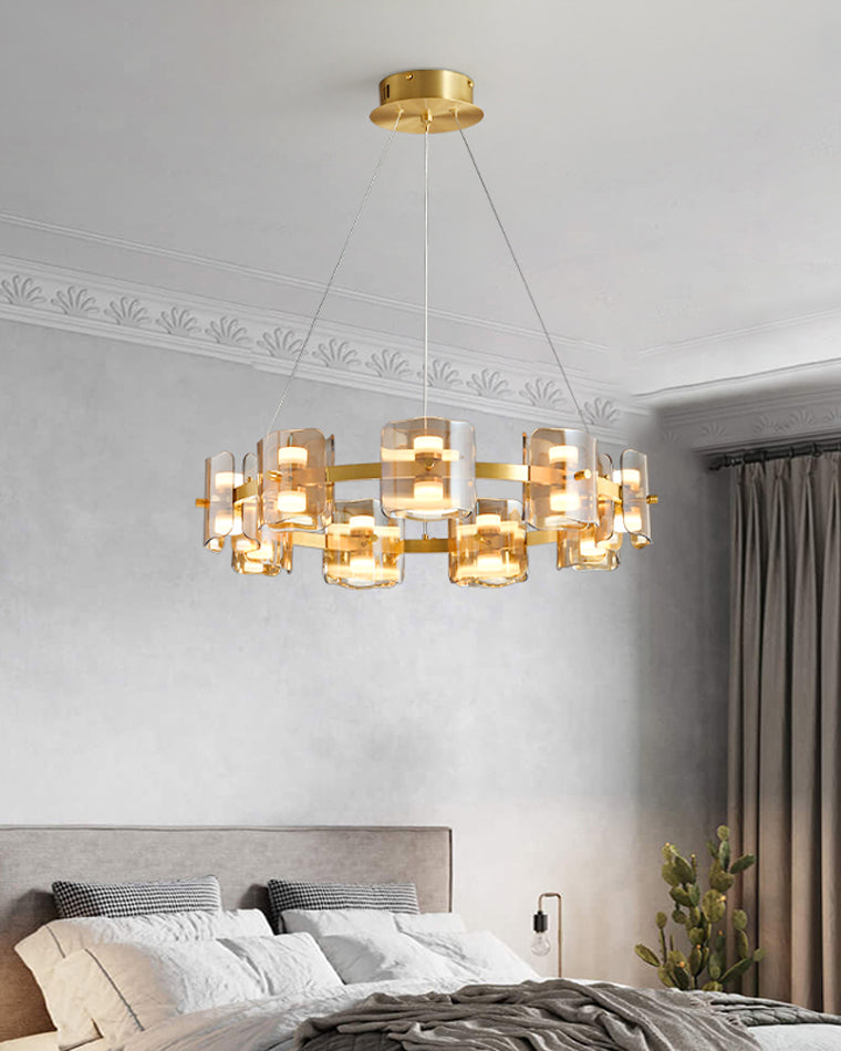 Diff Circular Glass Chandelier-DF2218