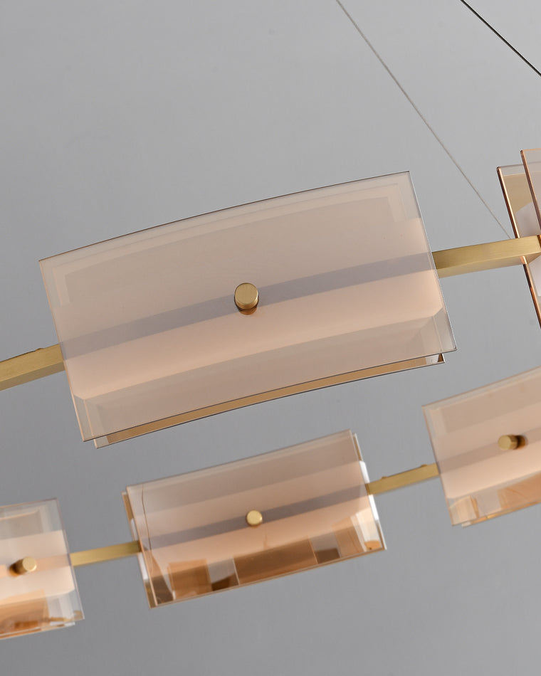 Diff Tiered Circles Glass Chandelier-DF2220
