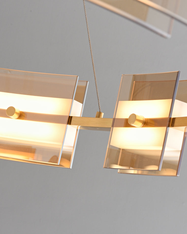 Diff Tiered Circles Glass Chandelier-DF2220