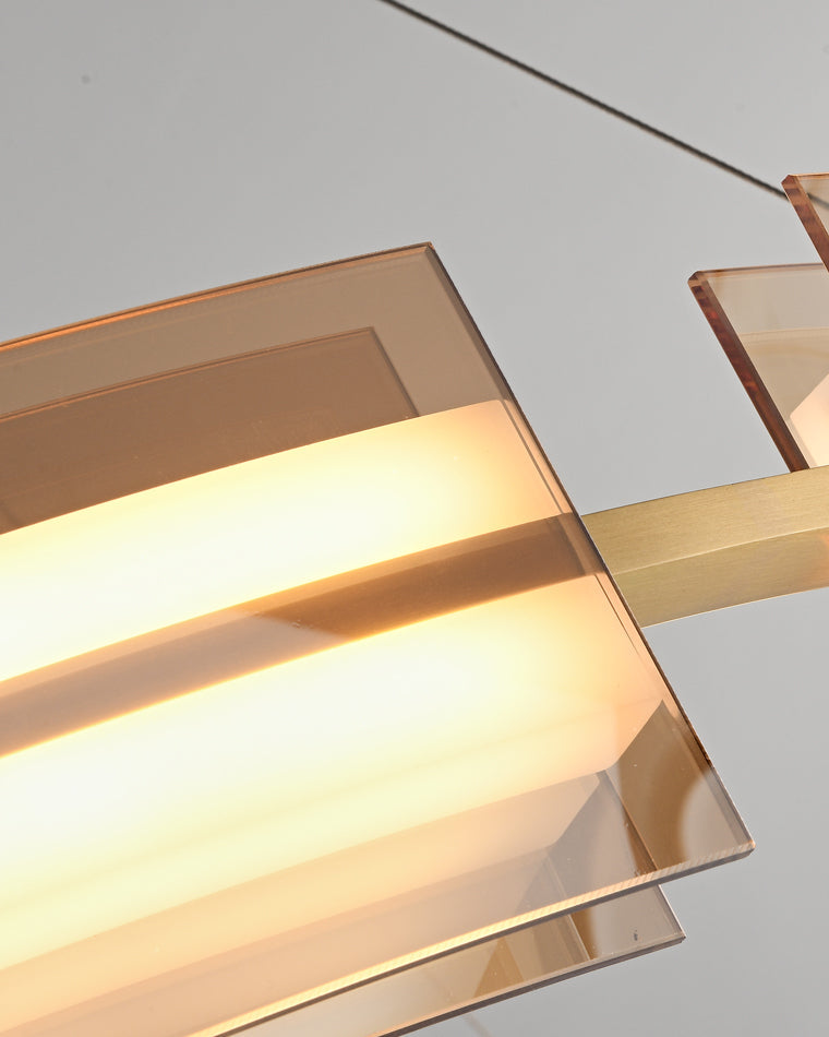 Diff Tiered Circles Glass Chandelier-DF2220