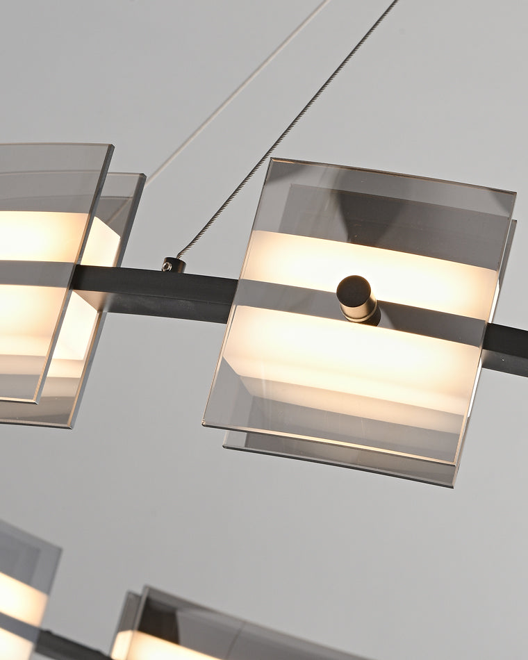Diff Tiered Circles Glass Chandelier-DF2220