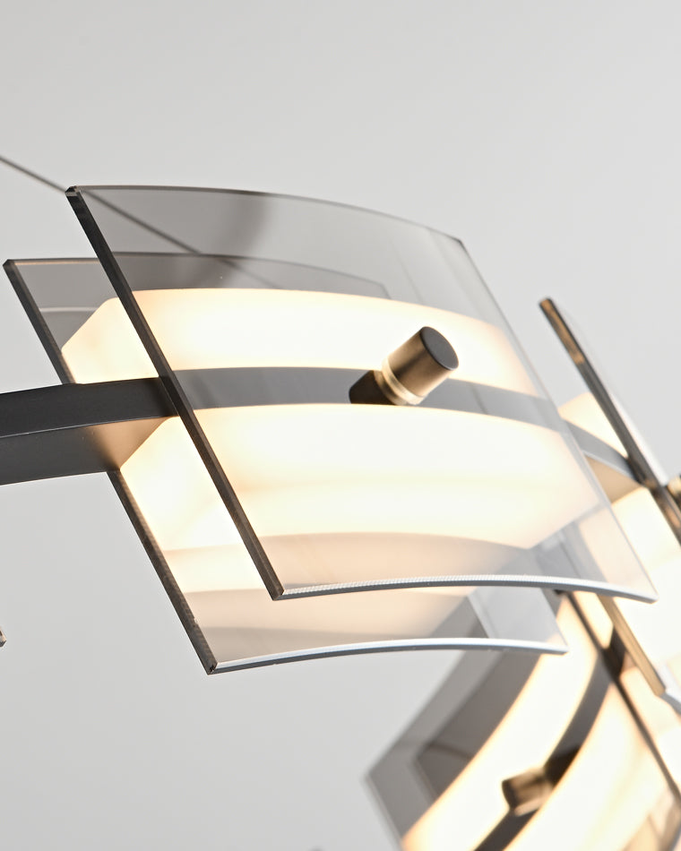 Diff Tiered Circles Glass Chandelier-DF2220