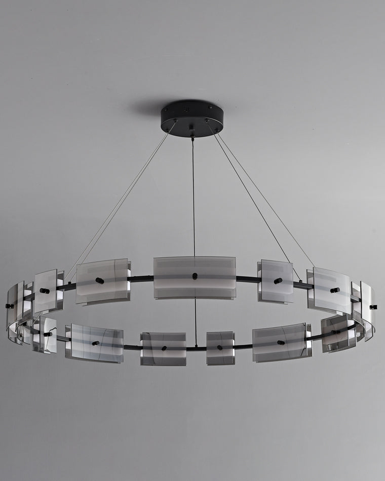 Diff Tiered Circles Glass Chandelier-DF2220