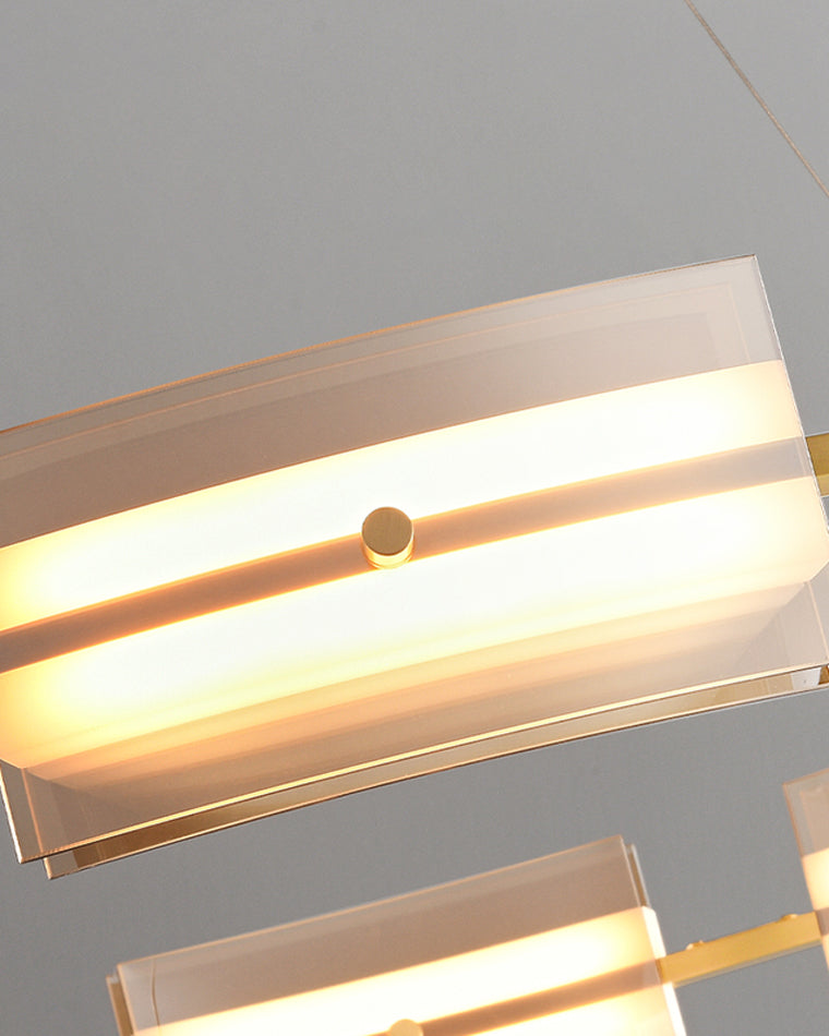 Diff Tiered Circles Glass Chandelier-DF2220
