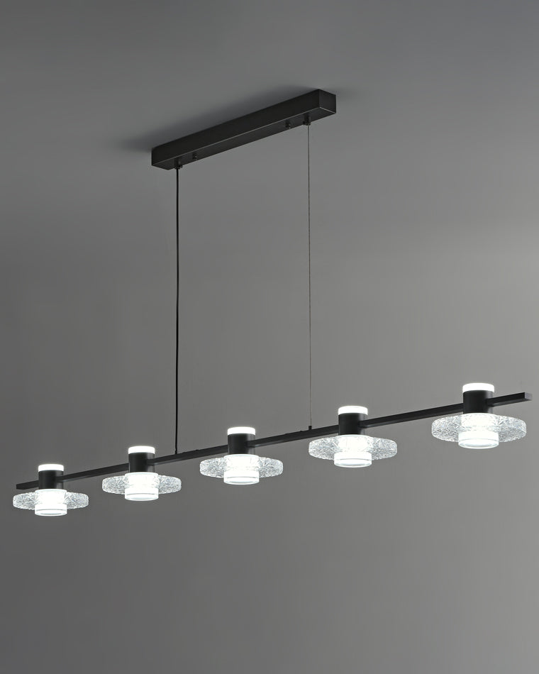 Diff Black Linear Chandelier-DF2222