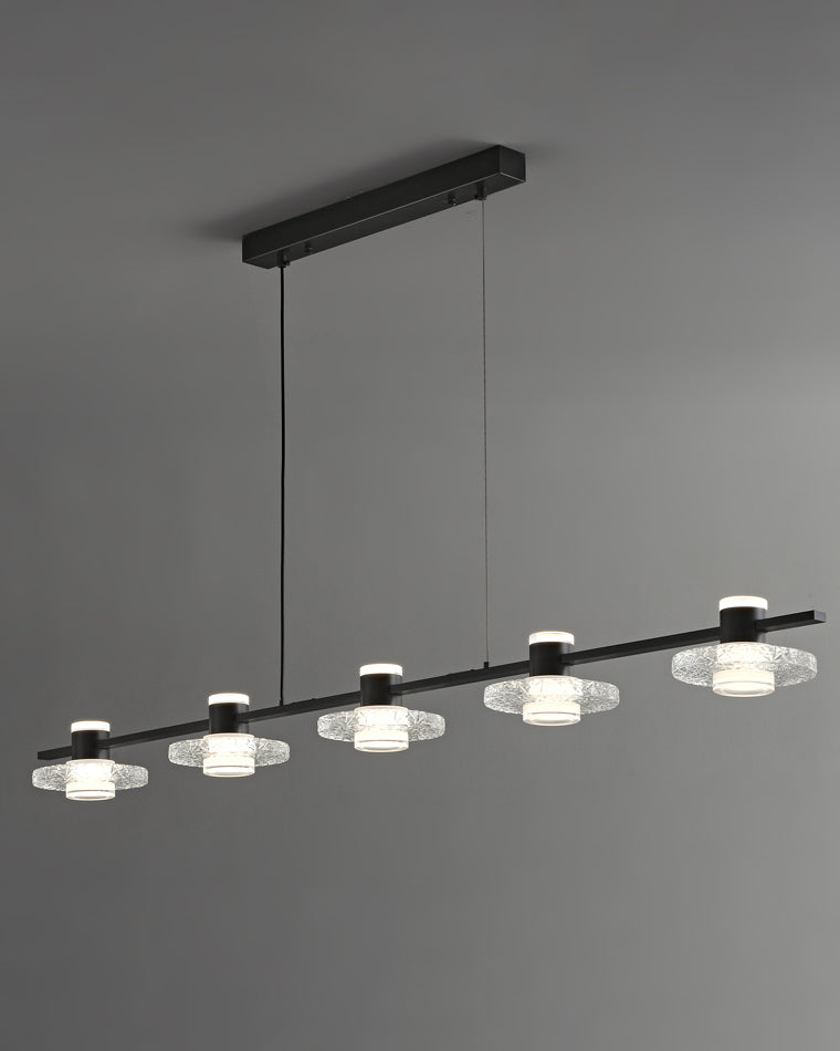 Diff Black Linear Chandelier-DF2222