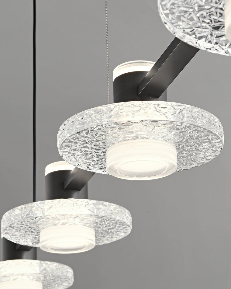 Diff Black Linear Chandelier-DF2222
