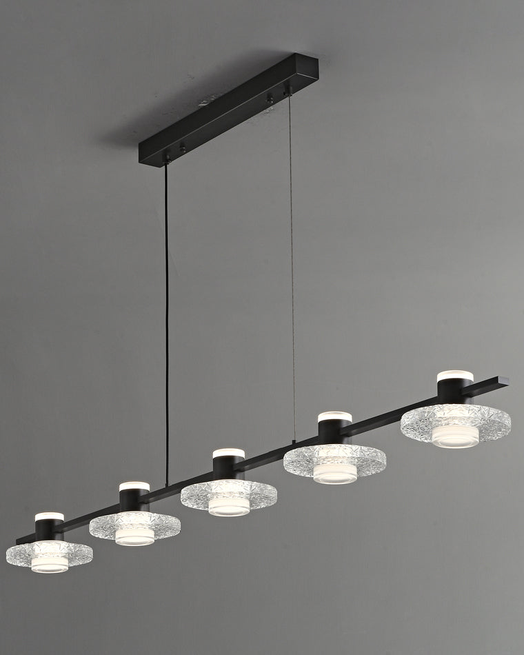 Diff Black Linear Chandelier-DF2222