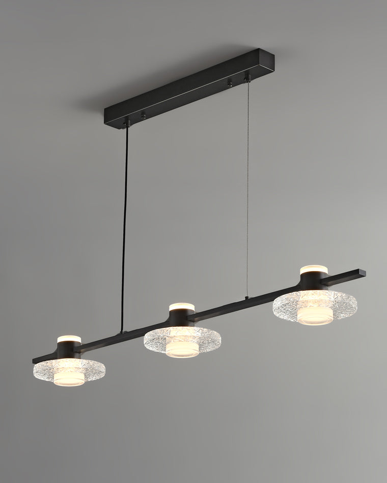 Diff Black Linear Chandelier-DF2222