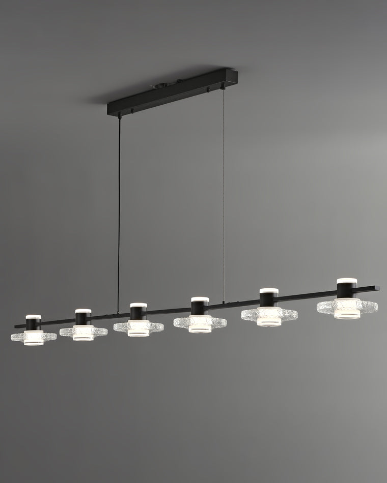 Diff Black Linear Chandelier-DF2222