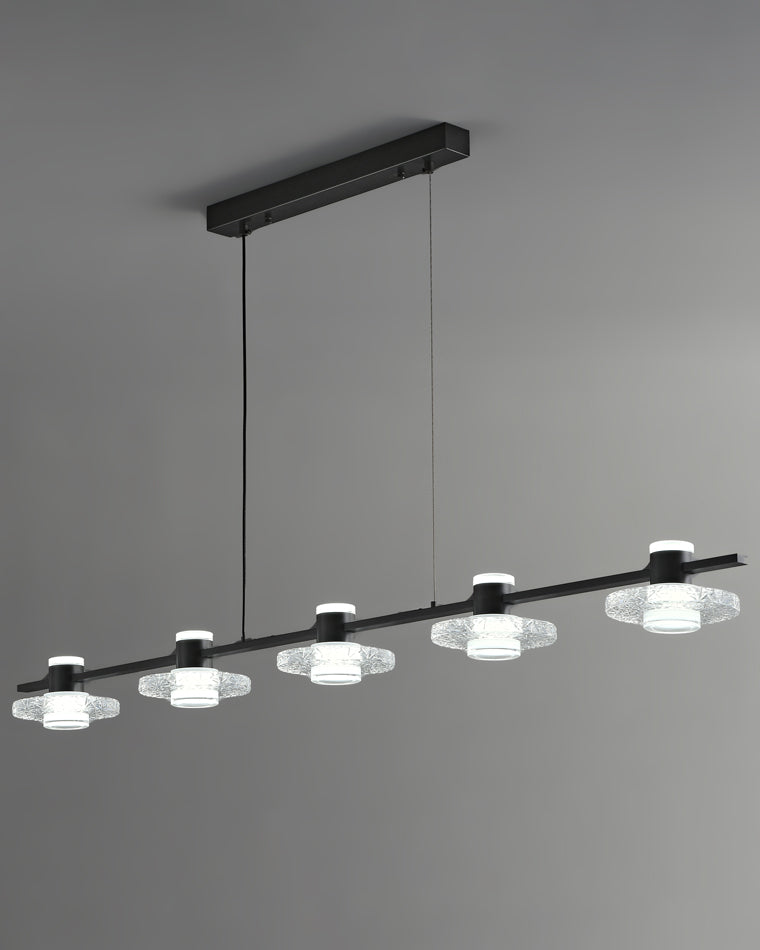 Diff Black Linear Chandelier-DF2222