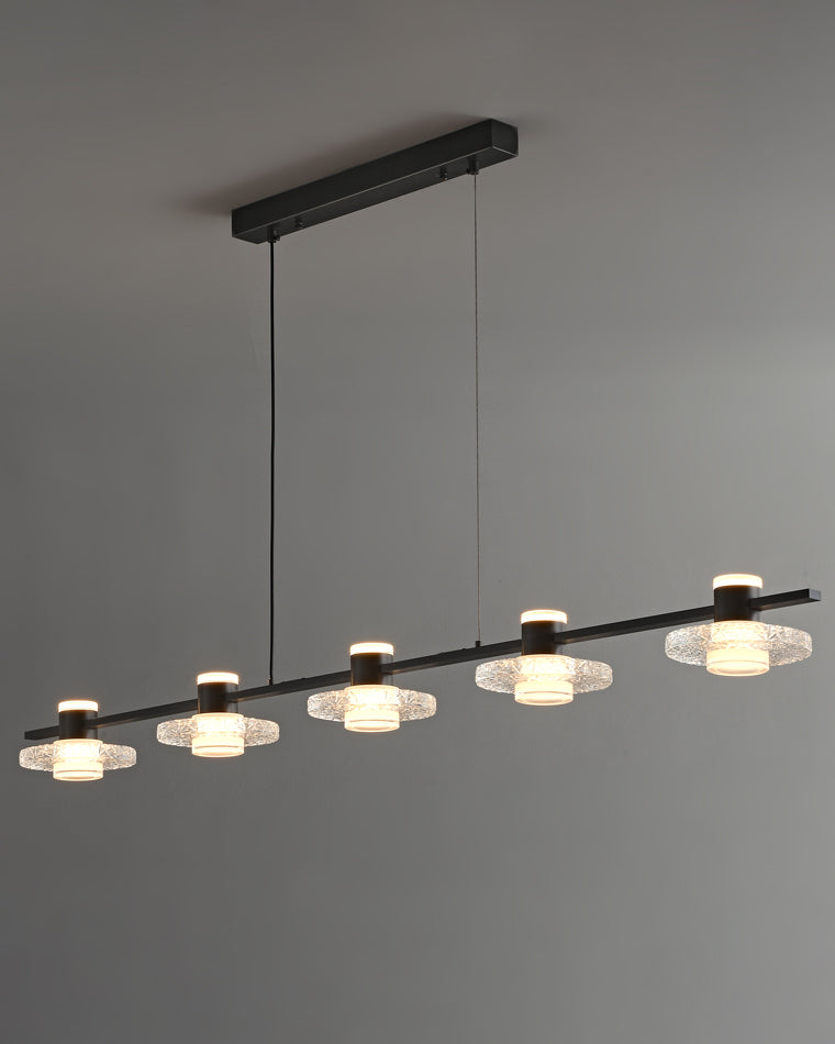 Diff Black Linear Chandelier-DF2222