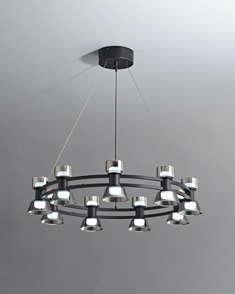 Diff Double Circular Brass Chandelier-DF2224