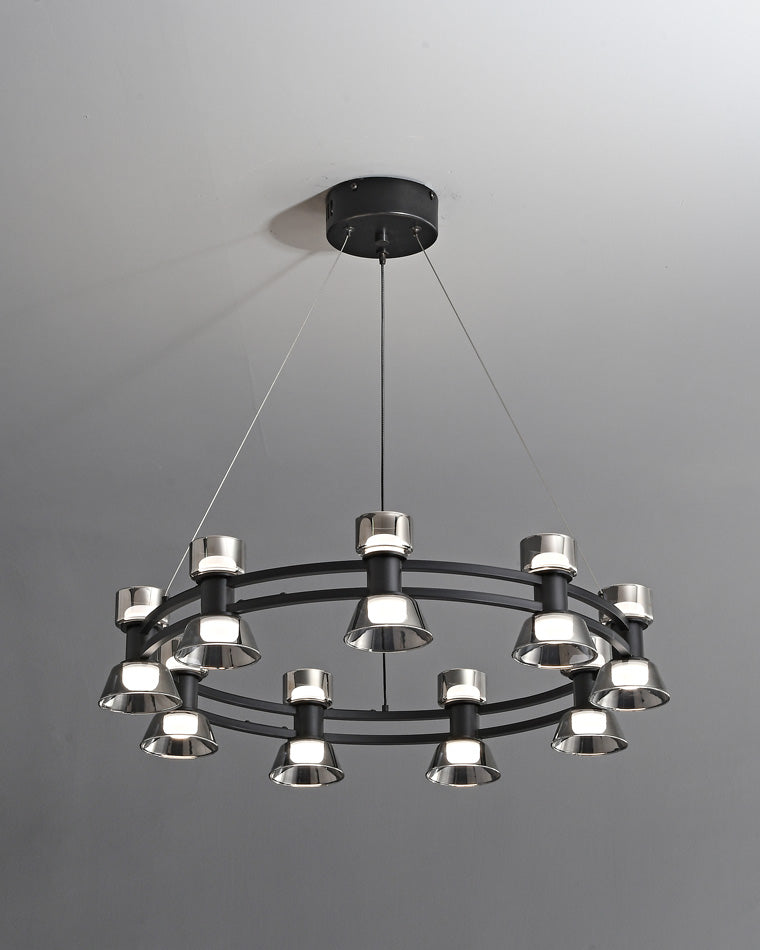 Diff Double Circular Brass Chandelier-DF2224
