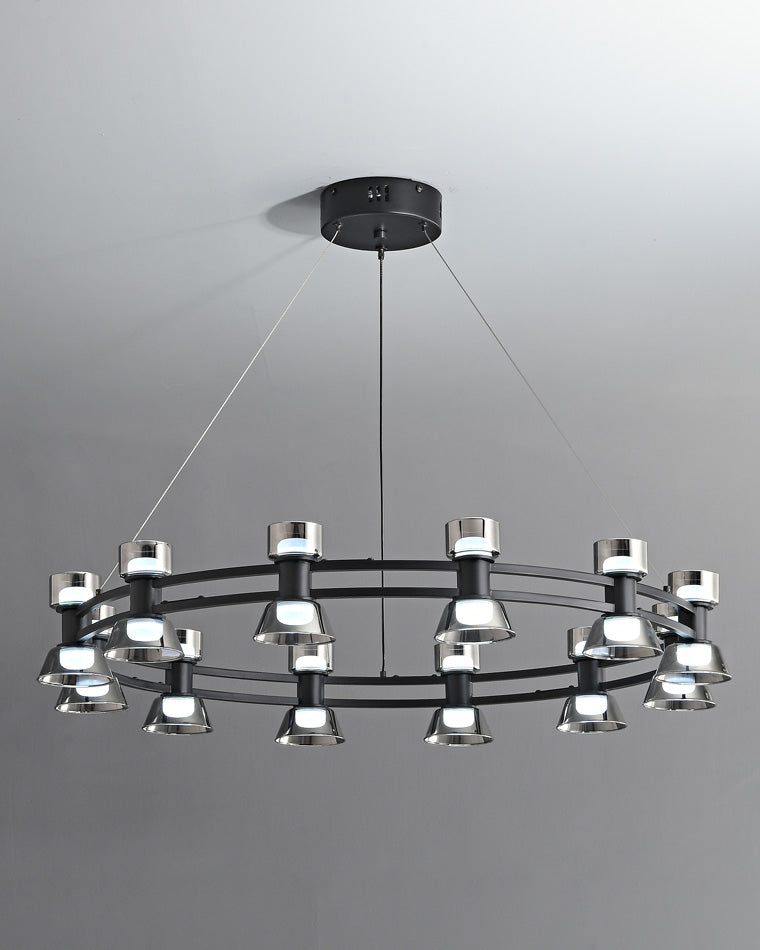 Diff Double Circular Brass Chandelier-DF2224