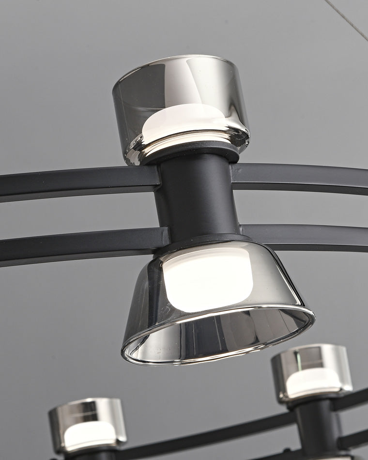 Diff Double Circular Brass Chandelier-DF2224