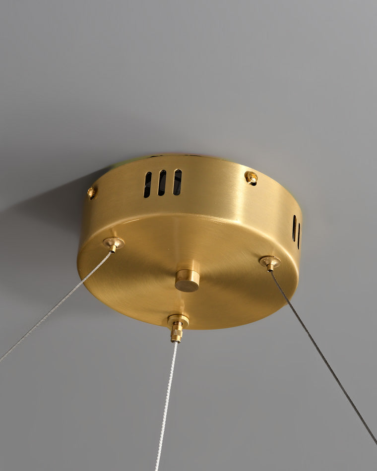 Diff Double Circular Brass Chandelier-DF2224