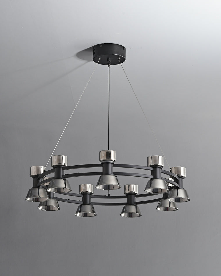 Diff Double Circular Brass Chandelier-DF2224