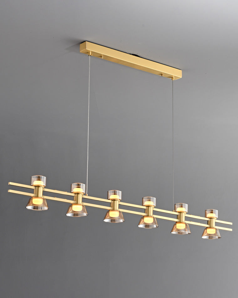Diff Brass Linear Chandelier-DF2225