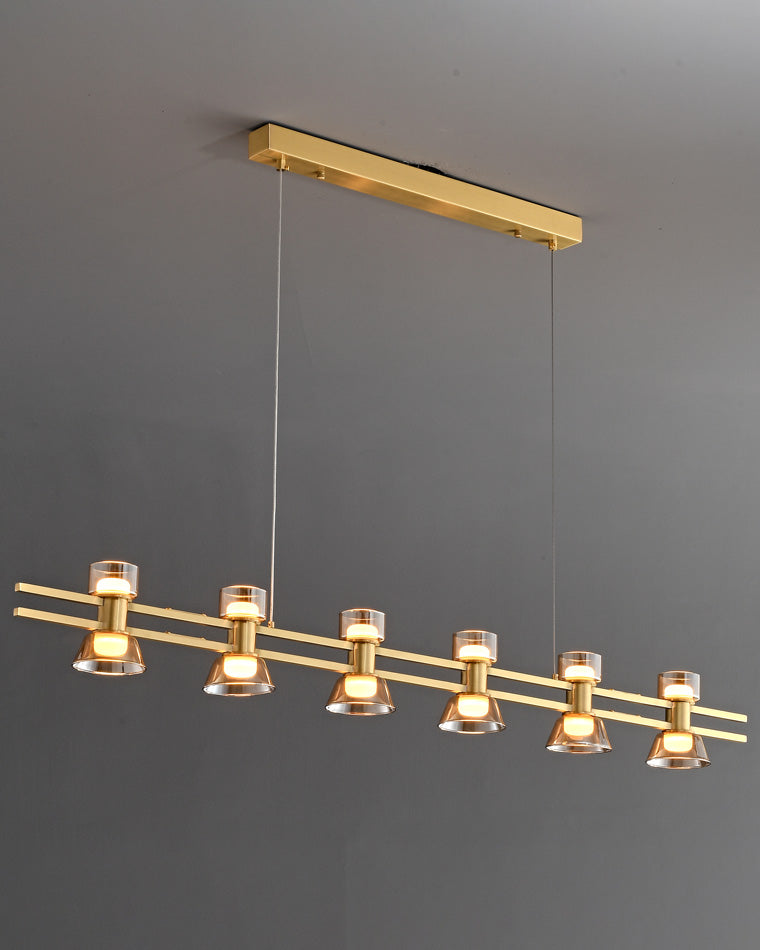 Diff Brass Linear Chandelier-DF2225