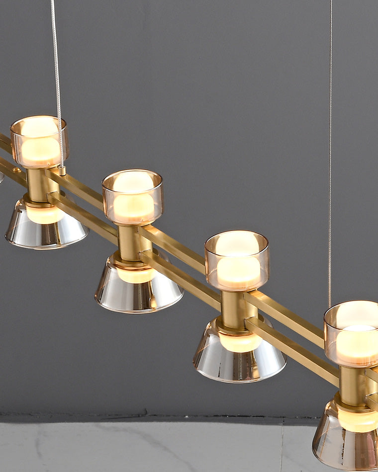 Diff Brass Linear Chandelier-DF2225