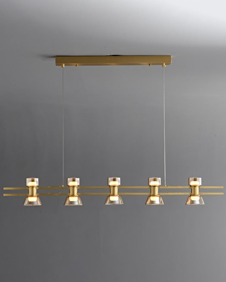 Diff Brass Linear Chandelier-DF2225