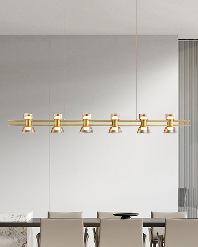 Diff Brass Linear Chandelier-DF2225