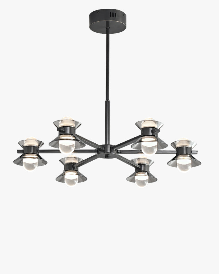 Diff 6/8/10 Light Black Brass Chandelier-DF2226
