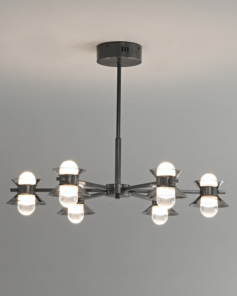 Diff 6/8/10 Light Black Brass Chandelier-DF2226