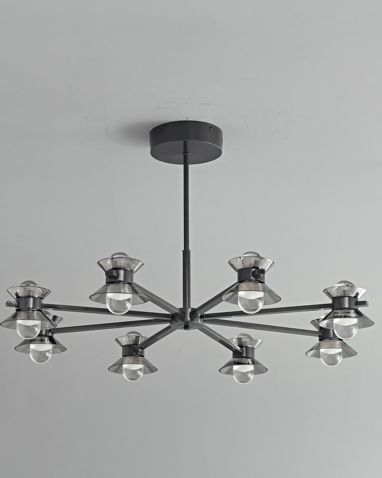 Diff 6/8/10 Light Black Brass Chandelier-DF2226