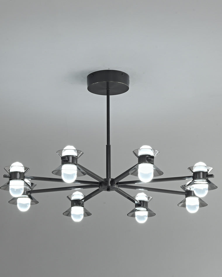 Diff 6/8/10 Light Black Brass Chandelier-DF2226