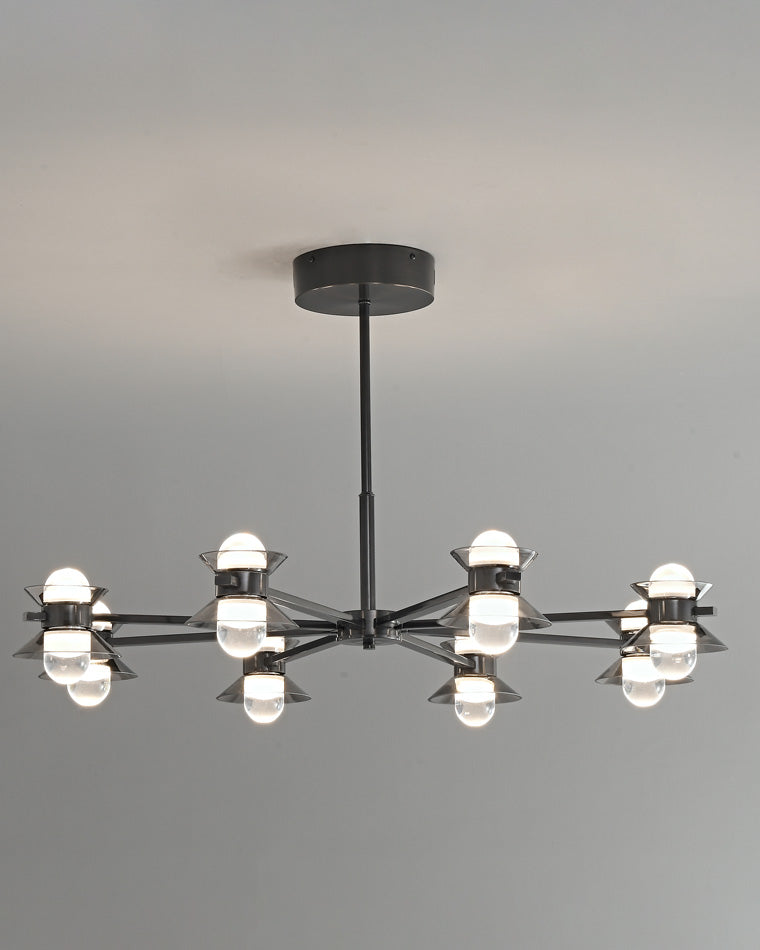 Diff 6/8/10 Light Black Brass Chandelier-DF2226