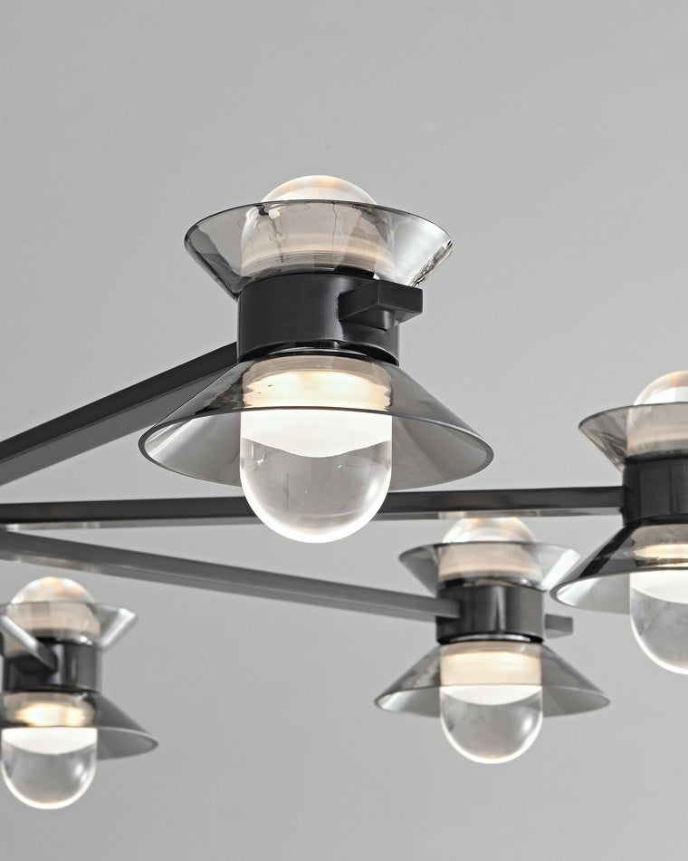 Diff 6/8/10 Light Black Brass Chandelier-DF2226