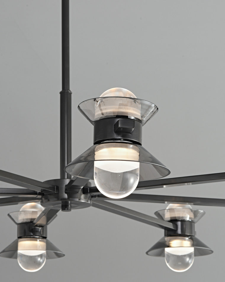 Diff 6/8/10 Light Black Brass Chandelier-DF2226