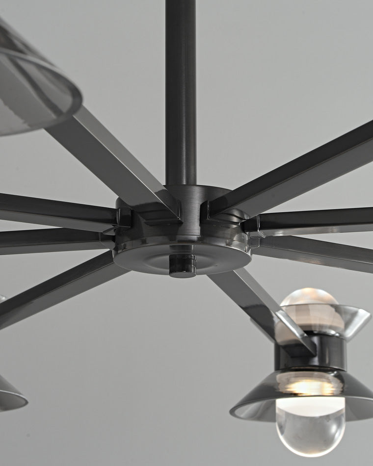 Diff 6/8/10 Light Black Brass Chandelier-DF2226