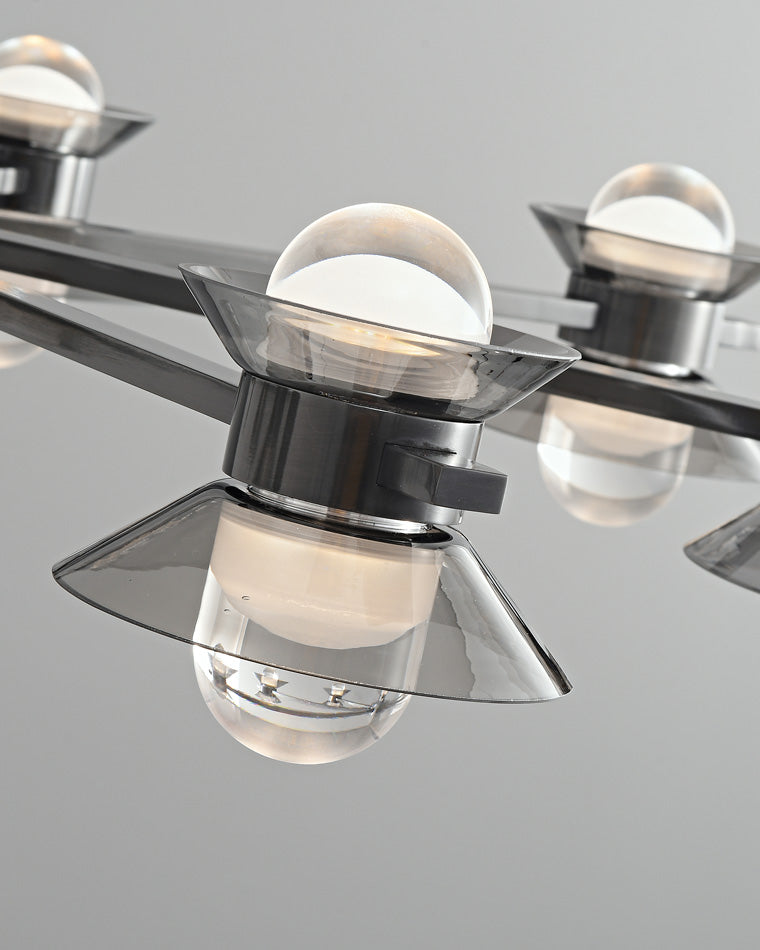 Diff 6/8/10 Light Black Brass Chandelier-DF2226