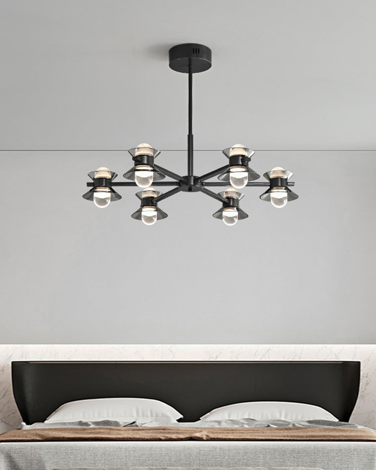 Diff 6/8/10 Light Black Brass Chandelier-DF2226