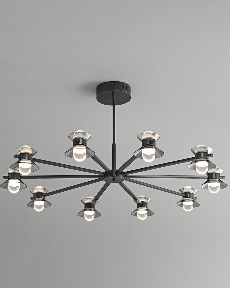 Diff 6/8/10 Light Black Brass Chandelier-DF2226