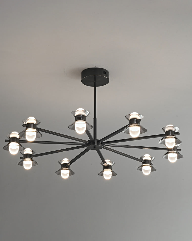 Diff 6/8/10 Light Black Brass Chandelier-DF2226