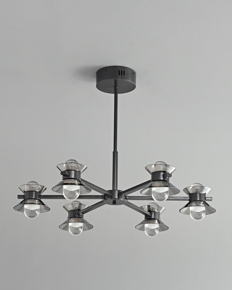 Diff 6/8/10 Light Black Brass Chandelier-DF2226