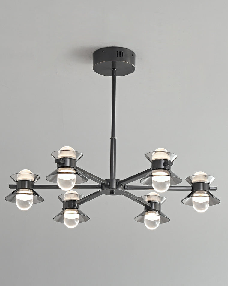 Diff 6/8/10 Light Black Brass Chandelier-DF2226