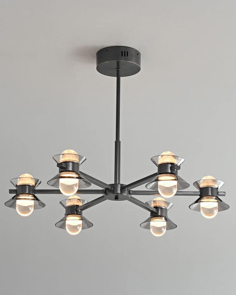 Diff 6/8/10 Light Black Brass Chandelier-DF2226