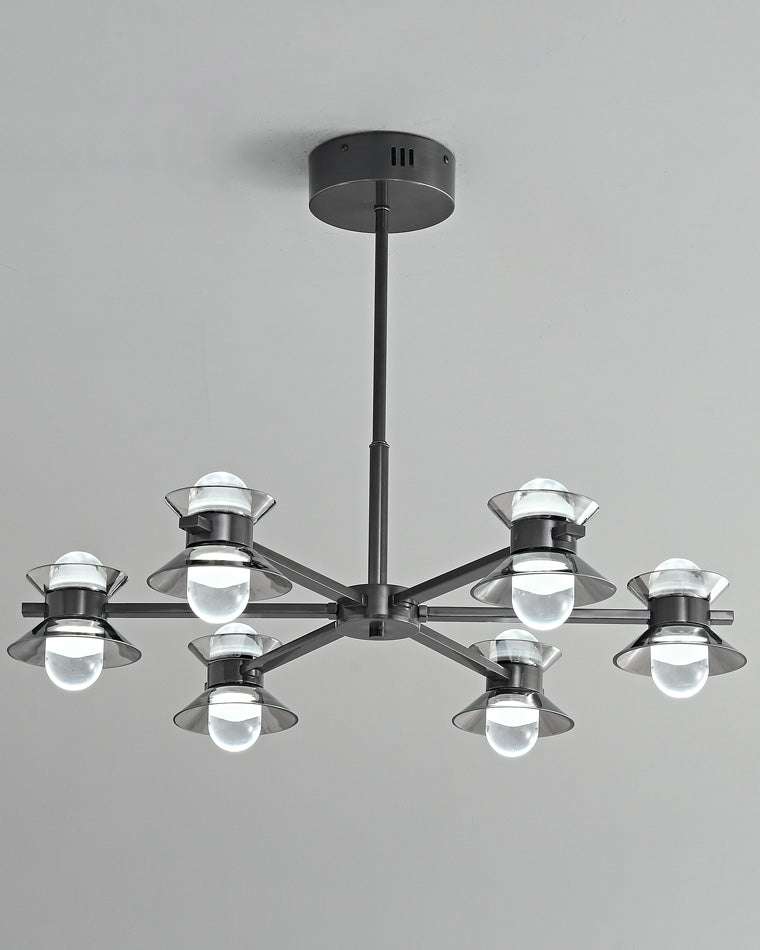 Diff 6/8/10 Light Black Brass Chandelier-DF2226