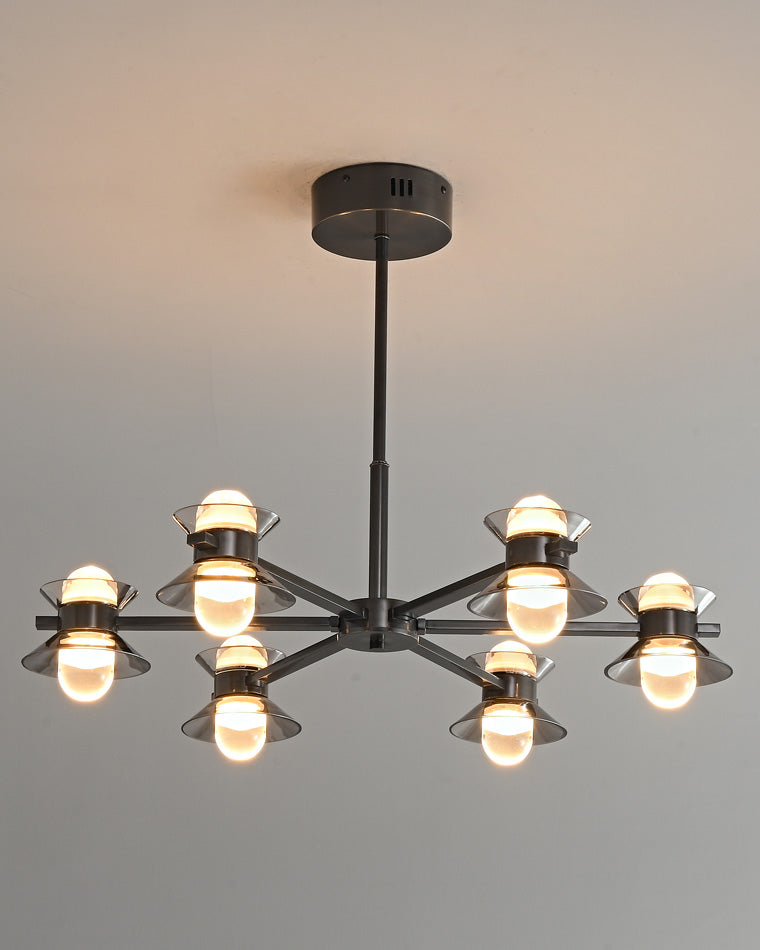 Diff 6/8/10 Light Black Brass Chandelier-DF2226