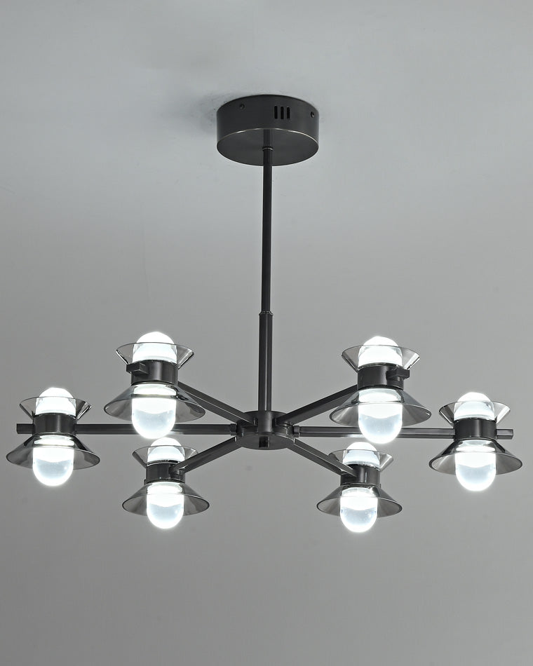 Diff 6/8/10 Light Black Brass Chandelier-DF2226